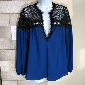 NANETTE LEPORE BLUE TOP